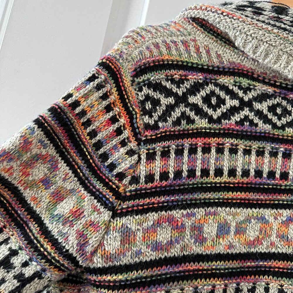 Rising International Aztec Pattern Long Beige Car… - image 12